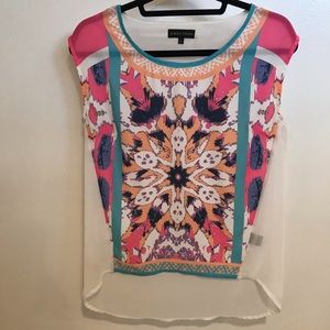 Multi Colored Sheer Top